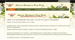 Desktop Screenshot of akronwomanscityclub.com