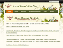 Tablet Screenshot of akronwomanscityclub.com